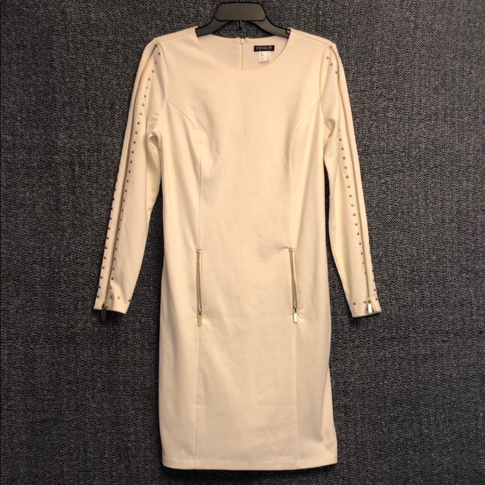 Venus bodycon gold studded dress